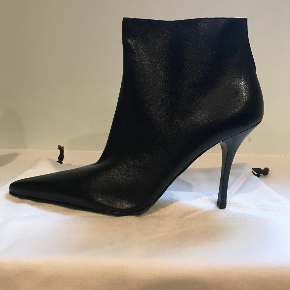 CELINE Ankle Boots - Luxury Black Kidskin